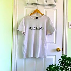 H&M white waffle t-shirt